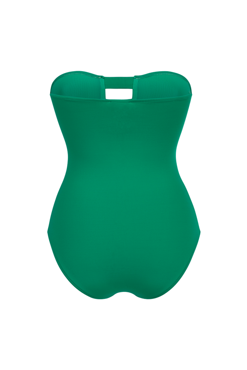 anja swimwear one-piece bathing suit l'espiègle vert derrière