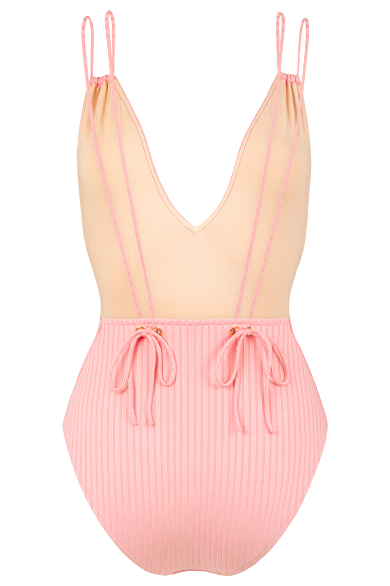 anja swimwear one-piece bathing suit le piccolo rose derrière