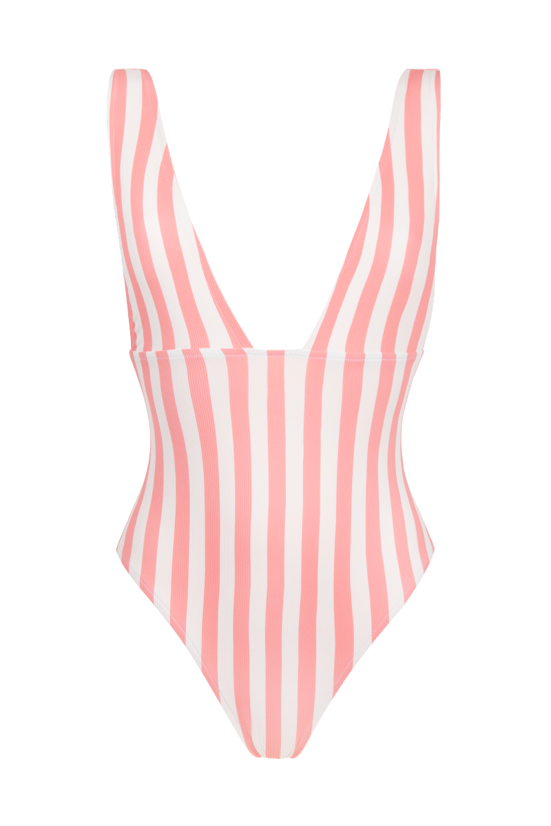 anja x baba swimwear one-piece swimwear le plongeant pink front
