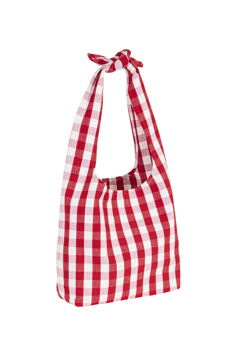 anja accessoires sac vichy rouge vu côté