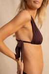 anja haut bikini foulard le fascinant chocolat fond uni