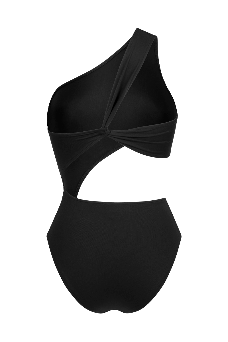 anja maillot de bain asymétrique le fidèle noir anja paris