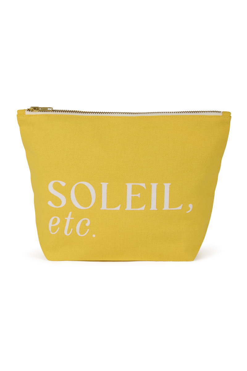 anja accessories la pochette jaune devant