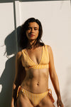 anja bikini bottom bikini knickers vichy yellow photo shoot