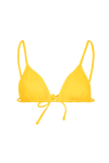 anja triangle bikini top le pétillant yellow front