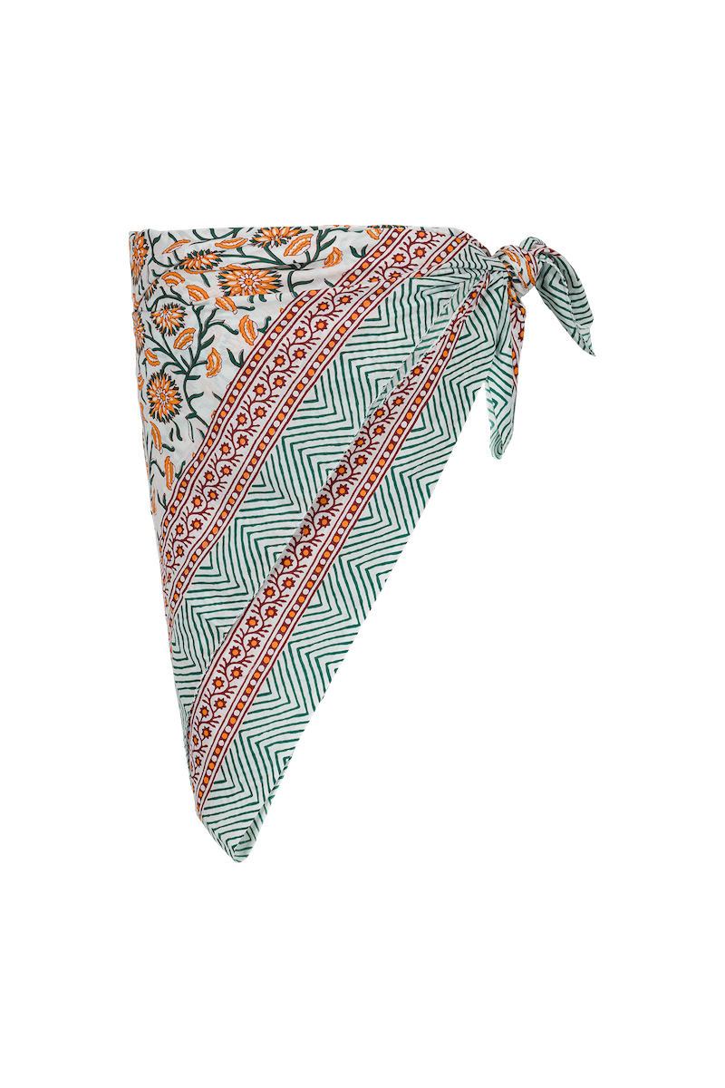 multicolored sarong beachwear anja paris